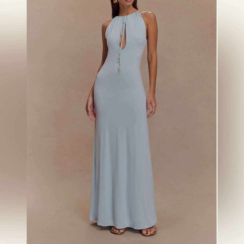 POWDER BLUE MESHKI DRESS